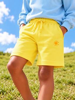 Somersault - Yellow Pure Cotton Regular Fit Shorts