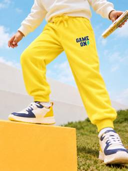 Somersault - Boys Yellow Cotton Joggers