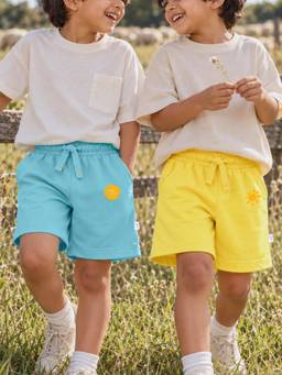 Somersault - Pure Cotton Multi-Color Regular Fit Shorts for Boys (Pack Of 2)