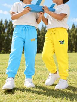 Somersault - Boys Multi-Color Cotton Joggers (Pack of 2)