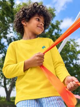 Somersault - Boys yellow Full Sleeve Cotton T-Shirt