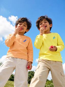 Somersault - Boys Multi-Color Full Sleeve Cotton T-Shirtds (Pack of 2)
