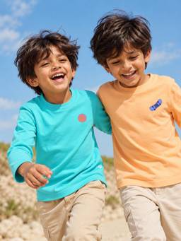 Somersault - Boys Multi-Color Full Sleeve Cotton T-Shirtds (Pack of 2)