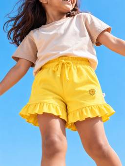 Somersault - Yellow Pure Cotton Regular Fit Shorts