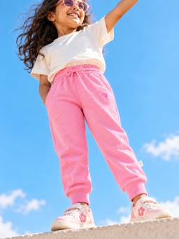 Somersault - Girl pink Cotton Joggers