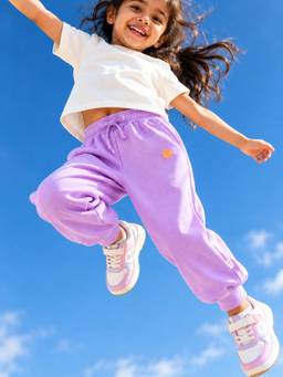 Somersault - Girl purple Cotton Joggers