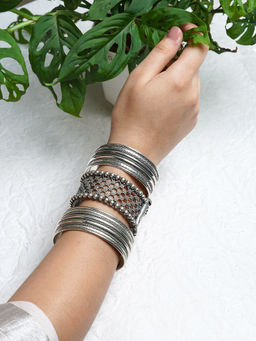 Teejh - Krutika Stacked Bracelet (Set Of 3)
