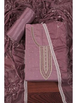 Jaipur Kurti - Silk Woven Design Unstitched Dress Material with Dupatta Lavender