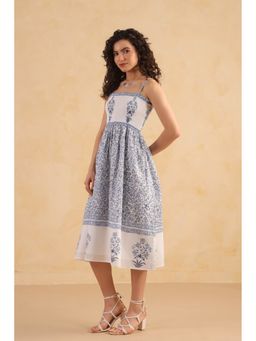 RATAN JAIPUR - Blue Noodle Strap Dress