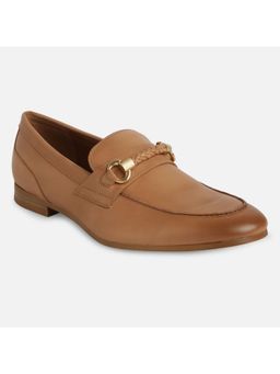 Aldo - Gento Leather Brown Solid Slip On Loafers
