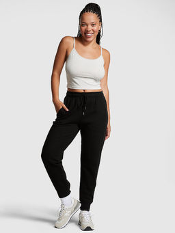 Victoria's Secret - Black Premium Fleece Baggy Joggers