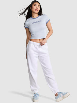 Victoria's Secret - White Ivy Fleece Campus Joggers