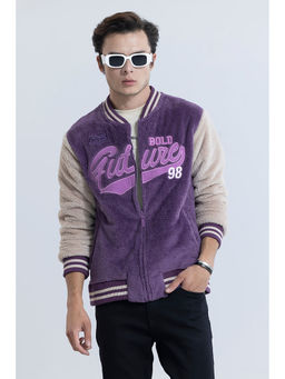 Snitch - Future Purple Fur Varsity Jacket