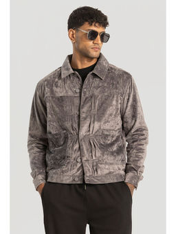 Snitch - Grey Velvet Jacket