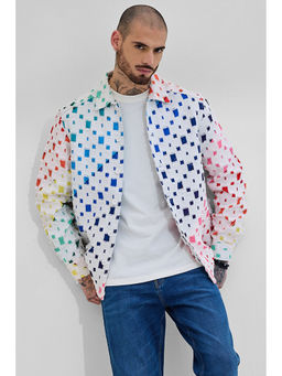 Snitch - White Relaxed Fit Jacket