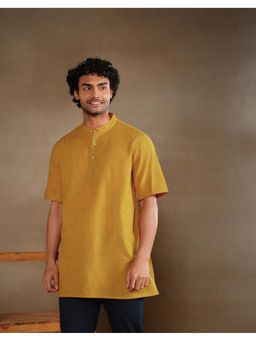 Fabindia - Mustard Cotton Short Kurta