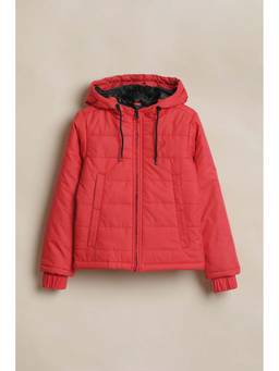 Allen Solly - Boys Red Solid Regular Fit Jacket