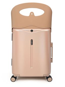 Miamily - Champagne Gold Ride on Trolley Carry-on Luggage 18 Inches