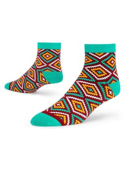 Dynamocks - Rangoli - Men and Women Ankle Length Socks - Free Size