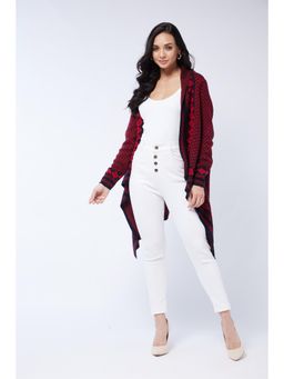 Modeve - Women Casual Red Shrug