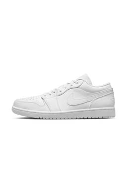 Nike - Men White Air Jordan 1 Low Sneakers