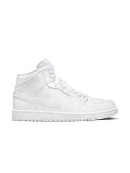Nike - Men White Air Jordan 1 Mid Sneakers