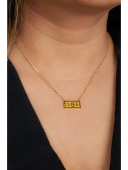 AMOSSH - Waterproof 18K Gold Plated 11:11 Necklace
