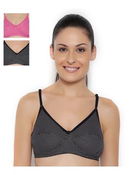 Floret - Pack Of 3 Printed T Shirt Bra - Multi-Color