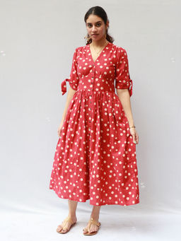 Chidiyaa - Lola Cotton Dress - Polka