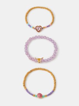 Accessorize London - Kids Charm Beaded Bracelets (Pack Of 3)