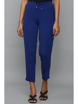 Allen Solly - Women Blue Regular Fit Solid Casual Trouser