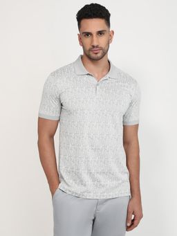 Park Avenue - Sleepz By Regular Fit Light Grey Polo T-Shirt