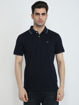 Park Avenue - Sleepz By Regular Fit Light Navy Blue Polo T-Shirt