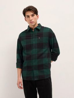 The Bear House - Mens Multicolor Relaxed Fit Buffalo Check Shirt