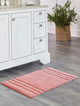 OBSESSIONS - Super Absorbent Anti skid Bathmat, Peach (M)