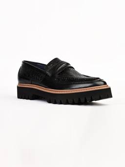 GAS - Mens Chrome Black Loafers