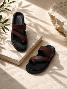 WROGN - Teak Stride Brown Sandals