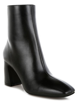 London Rag - Square Toe Ankle Casual Boots Black