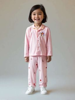 MIRACLE HAPPEN - Miracles Happen Girls Pink Printed Pyjama Set