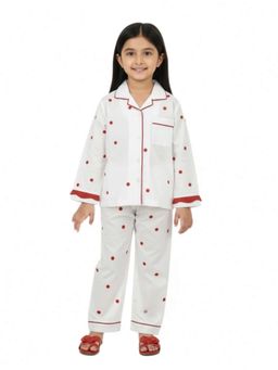 MIRACLE HAPPEN - Miracles Happen White Christmas Graphic Printed Pyjama Set