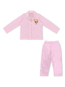 MIRACLE HAPPEN - Miracles Happen Girls Pink Power Puff Printed Pyjama Set