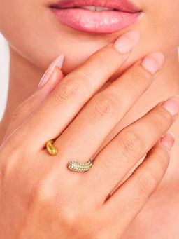 ELRA - 18K Gold Plated Celestial Ring Stainless Steel Waterproof & Anti-Tarnish