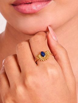 ELRA - 18K Gold Plated Dawn Ring Stainless Steel Waterproof & Anti-Tarnish