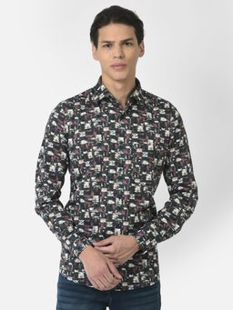 CRIMSOUNE CLUB - Men Multi-Colour Shirt in Floral Print