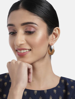 Accessher - Gold-Plated Pearls Studded Earrings For Women & Girls