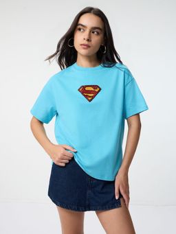 The Souled Store - Superman: Classic Womens Oversized T-Shirt