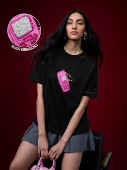 The Souled Store - TSS Originals: Stay Salty Womens Oversized T-Shirt