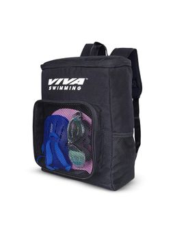 Viva Fitness - Vector X Marine Swimming Waterproof Zipper Pocket Black Backpack