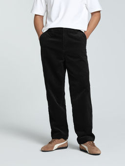 Puma - Black MMQ Corduroy Men's Relaxed Fit Pants