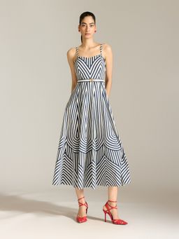 Label Ritu Kumar - Navy Blue Merilyn Long Dress